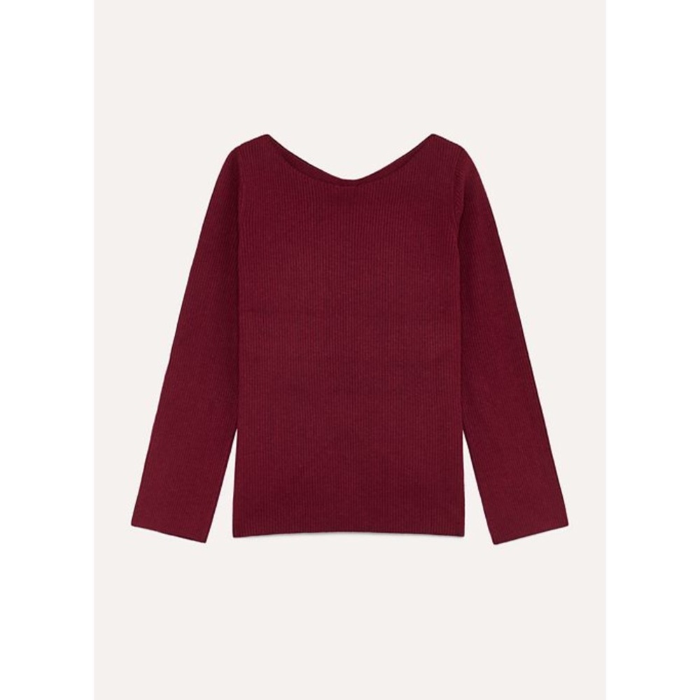 Aritzia Babaton kitano burgundy red sweater